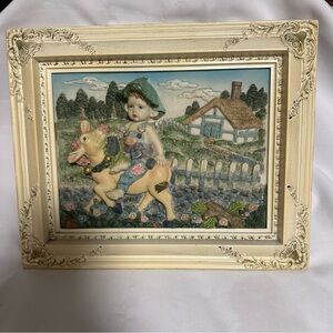 Vintage Style Framed 3D Wall Art